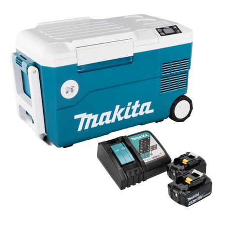 Caja de refrigeración y calefacción por batería Makita DCW 180 RM 36 V (2x 18 V) 20 L + 2x batería 4,0 Ah + cargador