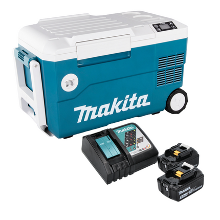 Makita DCW 180 RT Nevera y calentador sin cable 36 V 20 L + 2x baterías 5,0 Ah + cargador