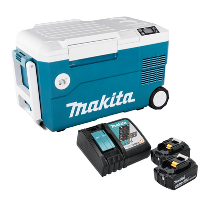 Enfriador y calentador sin cable Makita DCW 180 G 36 V 20 L + 2x Baterías 6,0 Ah + Cargador