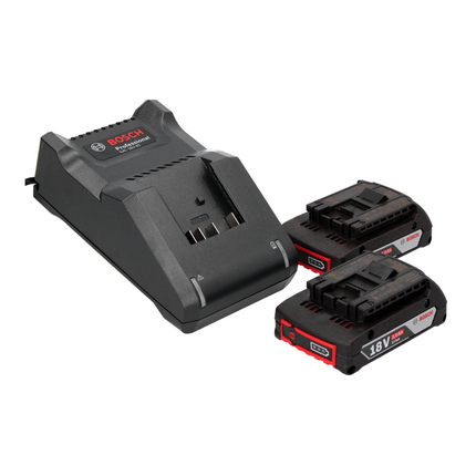 Bosch GSB 18V-55 Professional Taladro atornillador de impacto a batería 18V / 55Nm / Brushless + 2x Batería 2,0 Ah + Cargador + Maletín L-Boxx