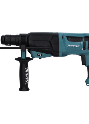 Makita HR 2630 TJ Perforateur combiné 800 W 2,4 J SDS Plus + Jeu de forets - 7 pièces + Mandrin sans clé + Makpac