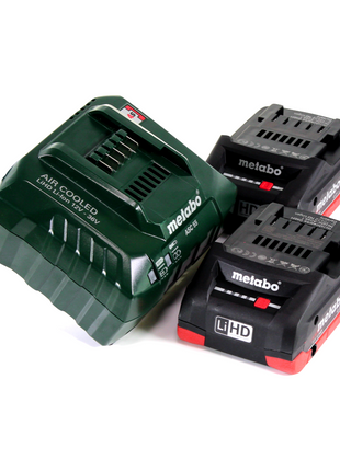 Metabo SGS 18 LTX Q cortacésped y arbustos a batería 18 V + 2x baterías 4,0 Ah + cargador + metaBOX