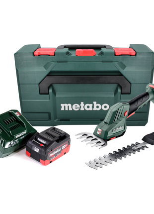 Metabo SGS 18 LTX Q cortacésped y cortasetos a batería 18 V + 1x batería 5,5 Ah + cargador + metaBOX