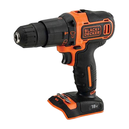 Black & Decker BDCHD18BAFC Perceuse-visseuse à percussion sans fil 18V, 40 Nm + Set d'accessoires - 80 pcs. + 2x Batteries 1,5 Ah + Chargeur + Coffret