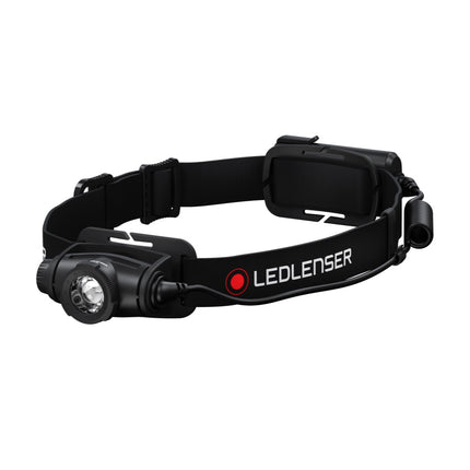 Ledlenser H5 Core LED Lampada frontale 350 lm, IP67, nera ( 502193 ) + 1x Batteria + 1x Cavo di alimentazione