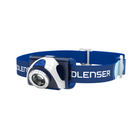 Ledlenser SEO7R Linterna frontal LED 220 lm IPX6 azul (6007-R) + 1x batería + 1x cable USB