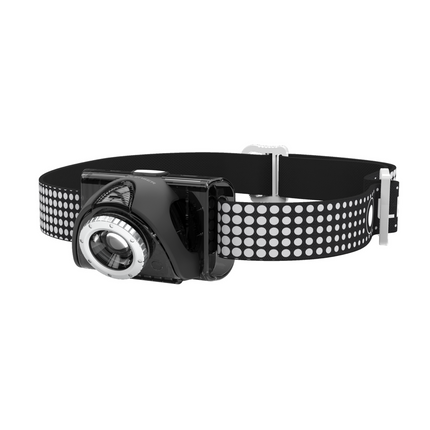Ledlenser SEO7R Lampada frontale LED, 220 lm, IPX6, Nera ( 6107-RB ) + 1x Batteria + 1x Cavo USB + 1x Pila
