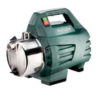 Bomba de jardín Metabo P 4500 INOX 1300 vatios 4,8 bar (600965000) Motor condensador sin mantenimiento