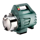 Metabo Pompe de jardin inox P 4500 1300 watt 4.8 bar, Moteur à condensateur sans entretien (600965000)