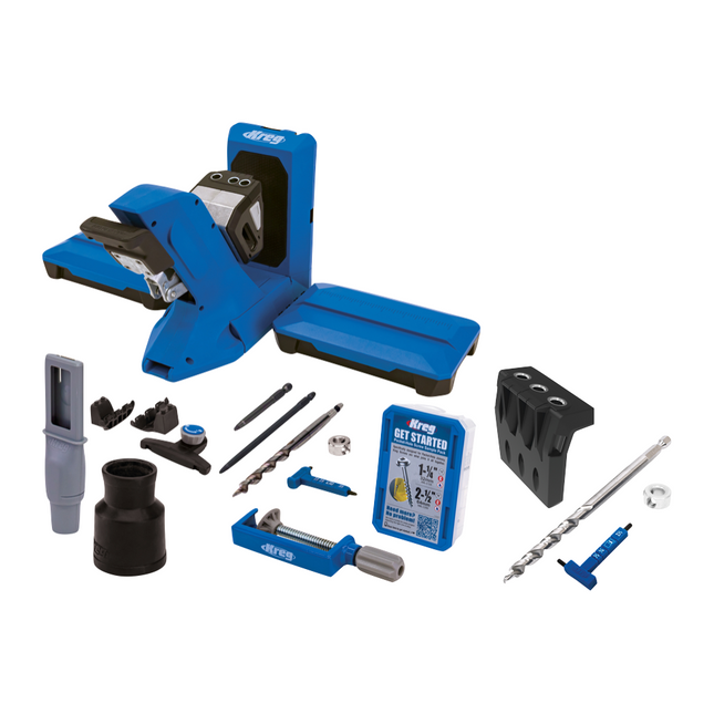 KREG Pocket Hole Jig 720 PRO pocket hole drilling jig + base station + micro drilling jig + step drill + bit + screws