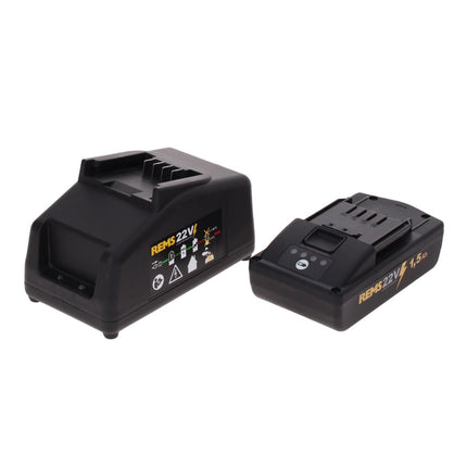 REMS Mini Presse 22 V ACC Basic Pack presse radiale sans fil 21,6 V 22 kN (578010 R220) + 1x Batterie 1,5 Ah + Chargeur + Coffret de transport