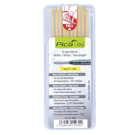 Pica DRY Mine di ricambio idrosolubili gialle - 10 pz. ( 4032 )