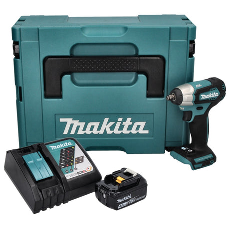 Makita DTW 180 RM1J Atornillador de impacto inalámbrico 18 V 180 Nm 3/8" sin escobillas + 1x batería 4,0 Ah + cargador + Makpac