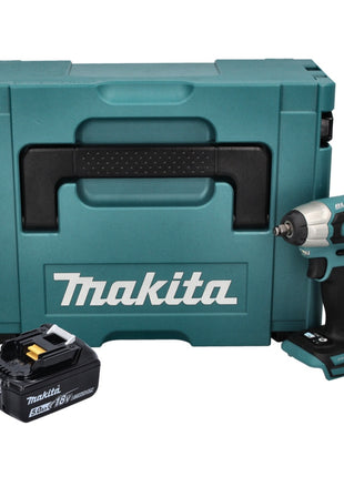 Makita DTW 180 T1J llave de impacto a batería 18 V 180 Nm 3/8" sin escobillas + 1x batería 5,0 Ah + Makpac - sin cargador