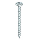 HECO TOPIX plus tornillos profesionales para construcción en madera 6,0 x 40 mm 200 piezas (61013) tornillo para madera totalmente roscado, cabeza con arandela, accionamiento en T, galvanizado azul, A3K