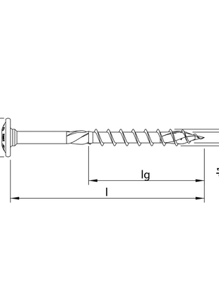 HECO TOPIX plus Vis à bois Professionnelle 6,0 x 120 mm, Filetage partiel , Tête ronde large, T-Drive, Galvanisé bleu, A3K, 100pcs ( 61137 )