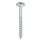 HECO TOPIX plus tornillos profesionales para construcción en madera 8,0 x 160 mm 50 piezas (61294) tornillo para madera con rosca parcial, cabeza con arandela, accionamiento en T, galvanizado azul, A3K