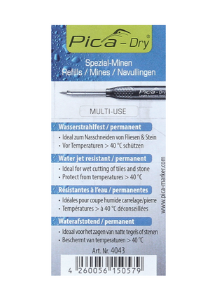 Pica DRY Spezial Minen Wasserstrahlfest Weiss 20 Stk. ( 2x 4043 ) - Toolbrothers