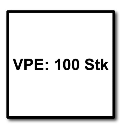 HECO TOPIX professional wood screw 8,0 x 80 mm, full thread, flat head, T-Drive, blue galvanized, A3K - 100 pcs. (2x 61245)