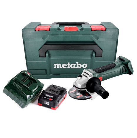 Amoladora angular a batería Metabo W 18 LTX 125 18 V 125 mm + 1x batería 4,0 Ah + cargador + metaBOX