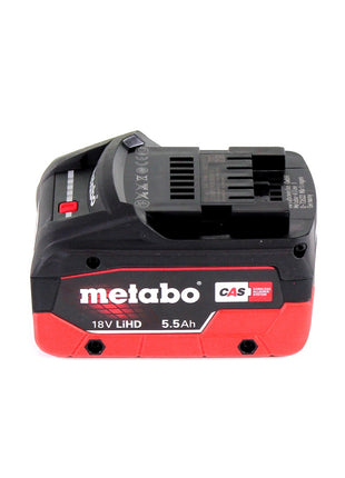 Amoladora angular a batería Metabo W 18 LTX 125 18 V 125 mm + 1x batería 5,5 Ah + metaBOX - sin cargador