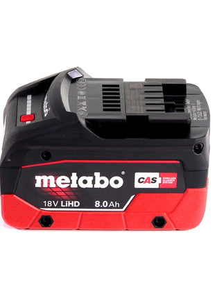 Metabo W 18 LTX 125 amoladora angular a batería 18 V 125 mm + 1x batería 8,0 Ah + metaBOX - sin cargador