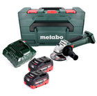 Amoladora angular a batería Metabo W 18 LTX 125 18 V 125 mm + 2x baterías 8,0 Ah + cargador + metaBOX