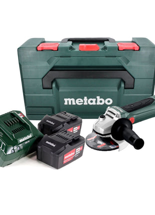 Amoladora angular a batería Metabo W 18 LTX 125 18 V 125 mm (602174650) + 2x batería 5,2 Ah + cargador + metaBOX