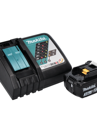 Taladro percutor inalámbrico Makita DHP 458 RF1 18 V 91 Nm + 1x batería 3,0 Ah + cargador + juego de puntas 44 piezas