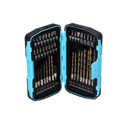 Taladro percutor inalámbrico Makita DHP 482 Z 18 V 62 Nm + juego de brocas de 40 piezas - sin batería, sin cargador