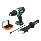 Makita DHP 458 Z Perceuse à percussion sans fil 18 V 91 Nm + Jeu d'embouts - 44 pièces - sans batterie, sans chargeur