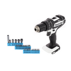 Makita DHP 482 ZW Perceuse-visseuse à percussion sans fil 18 V 62 Nm + Jeu d'embouts de 26 pièces - sans batterie, sans chargeur