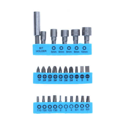 Taladro percutor inalámbrico Makita DHP 482 ZW 18 V 62 Nm + juego de puntas 26 piezas - sin batería, sin cargador