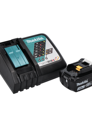 Taladro percutor inalámbrico Makita DHP 482 RF1W 18 V 62 Nm + 1x batería 3,0 Ah + cargador + juego de puntas 26 piezas