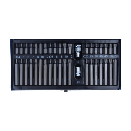 Taladro percutor inalámbrico Makita DHP 482 ZW 18 V 62 Nm + juego de puntas 40 piezas - sin batería, sin cargador