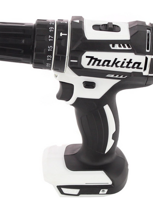 Taladro percutor inalámbrico Makita DHP 482 RF1W 18 V 62 Nm + 1x batería 3,0 Ah + cargador + juego de puntas 40 piezas