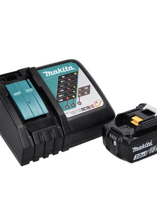 Taladro percutor inalámbrico Makita DHP 485 RF1 18 V 50 Nm sin escobillas + 1x batería 3,0 Ah + cargador + juego de llaves de vaso de 26 piezas