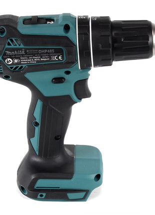 Taladro percutor inalámbrico Makita DHP 485 Z 18 V 50 Nm sin escobillas + juego de puntas de 100 piezas - sin batería, sin cargador