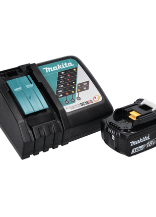 Taladro percutor inalámbrico Makita DHP 482 RF1W 18 V 62 Nm + 1x batería 3,0 Ah + cargador + juego de puntas 100 piezas