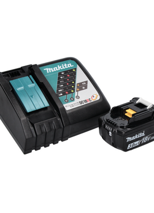 Taladro percutor inalámbrico Makita DHP 482 RF1W 18 V 62 Nm + 1x batería 3,0 Ah + cargador + juego de puntas 44 piezas