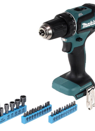 Makita DDF 485 Z Perceuse visseuse sans fil 50 Nm, 18 V, sans balais + Set de douilles à embouts 26 pièces - sans batterie, sans chargeur