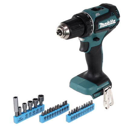 Makita DDF 485 Z Cordless Drill driver 50 Nm, 18 V, brushless + 26 pcs. Bits socket set - without battery, without charger