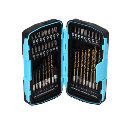 Makita DDF 485 RF1 Cordless Drill driver, 50 Nm, 18 V, Brushless + 1x Battery 3,0 Ah + Charger + 40 pcs. Bits set drill