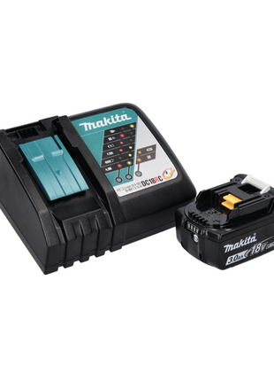 Makita DDF 458 RF1 taladro atornillador inalámbrico 18 V 91 Nm + 1x batería 3,0 Ah + cargador + juego de puntas 26 piezas