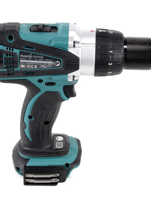 Taladro atornillador inalámbrico Makita DDF 458 Z 18 V 91 Nm + juego de puntas 40 piezas - sin batería, sin cargador