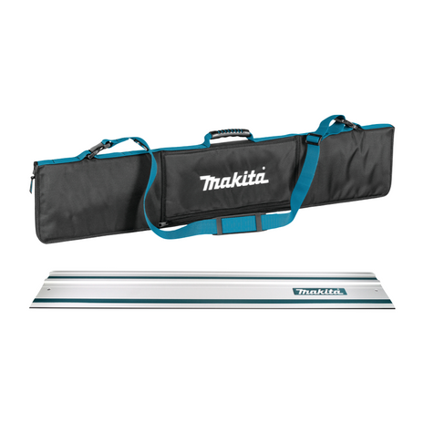 Carril guía Makita para sierras de 1000 mm (199140-0) + bolsa para carril guía portátil