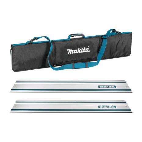 Riel guía Makita para sierras 1000 mm 2 piezas (2x 199140-0) + bolsa de riel guía portátil