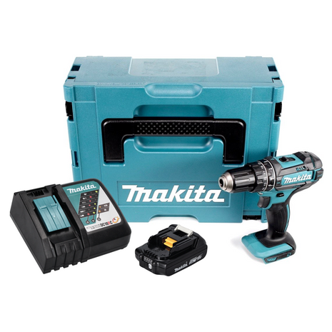 Makita DHP 482 RA1J cordless impact drill 18 V 62 Nm + 1x rechargeable battery 2.0 Ah + charger + Makpac