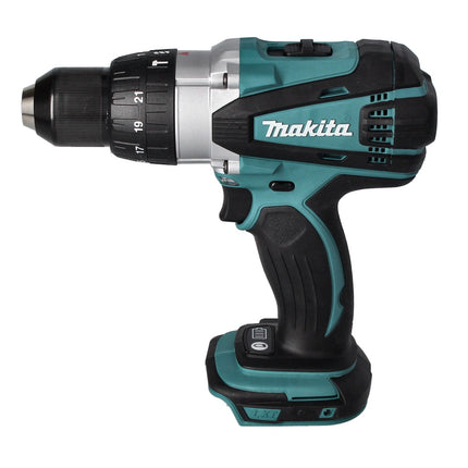 Taladro percutor inalámbrico Makita DHP 458 RF 18 V 91 Nm + 2x Baterías 3.0 Ah + Cargador