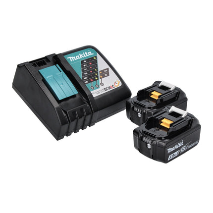 Taladro percutor inalámbrico Makita DHP 458 RF 18 V 91 Nm + 2x Baterías 3.0 Ah + Cargador
